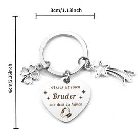 Gift for brother, gifts for brother, big brother gift, birth, gift for brother, keyring, brother gift, sibling gifts, brother gifts, birthday, gift brother Christmas, Keychain-bruder2