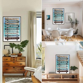 KEYIFA Inspirational Wall Art Diamond Painting Kits for Adults, 5D DIY Beach Diamond Art Painting Full Drill, Gem Crystal Art Pictures Diamond Painting Kits, Home Wall Decor 30x40cm