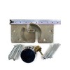 Puck Lock with Hasp and Mounting Hardware, Round Padlock, Bolt