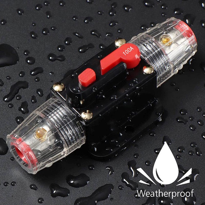 Automatic Fuse Holder, Inline Car Circuit Breaker 12V-24V DC, Manual