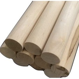 Trustleaf 16mm x 300mm Birch Hardwood Wooden Craft Sticks/Dowels - Seconds - Pack of 5 Dowels