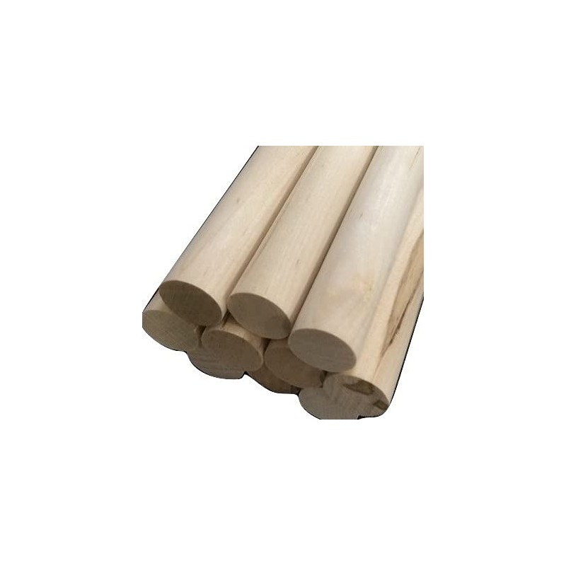 Trustleaf 16mm x 300mm Birch Hardwood Wooden Craft Sticks/Dowels -