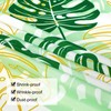 Arquiel Tropical Palm Leaf Tablecloth Waterproof, Summer Green Plants Rectangle