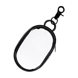 Wired Headphone Case | Earbud Case Pouch Storage Bag with Carabiner | Double Zipper Headphone Cases, Transparent Coin Purse for Storing Small Accessories