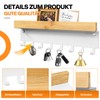 TINIFO Wooden Key Rack with Shelf - Key Holder Wall
