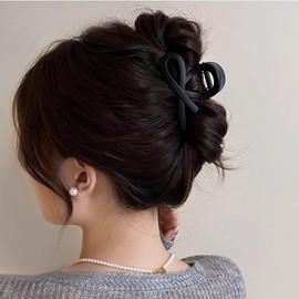 Briskyjp Hair Clip, Small, 3.1 inches (8 cm), Tightly Curled, Hair Clip, Hair Accessory, Bath, Banana Clip, For Adults, Korean Style, Simple, Office, Ladies, Cute, Hair Clip, PC Resin, Lightweight