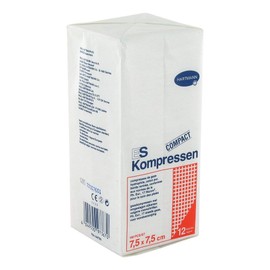 ES-KOMPRESSEN Non-Sterile 7.5 x 7.5 cm 12-Way Pack of 100