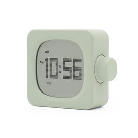 Snblzhef New Block Small Alarm Clock Novelty Student Clock Bedroom Bedside Office Electronic Clock Wake Up Lamp Charging Green