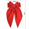 1PCS Bow Hair Clip,Big Bowknot Hairpin with Long Silky Satin,Solid