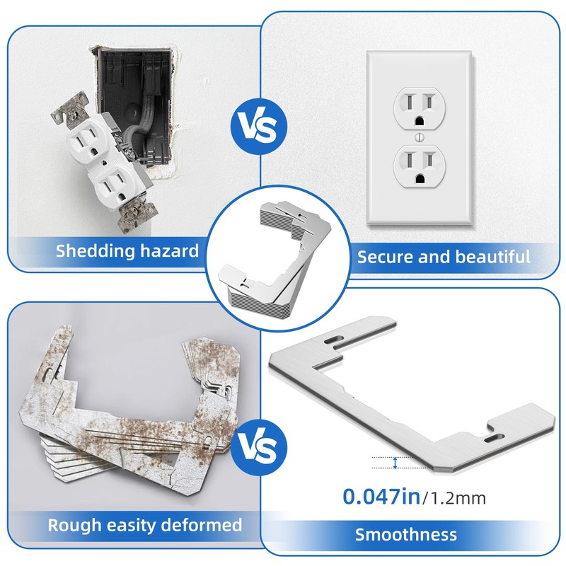WooFog 15 Pcs Outlet Spacers for Electrical Box, Wall Plate
