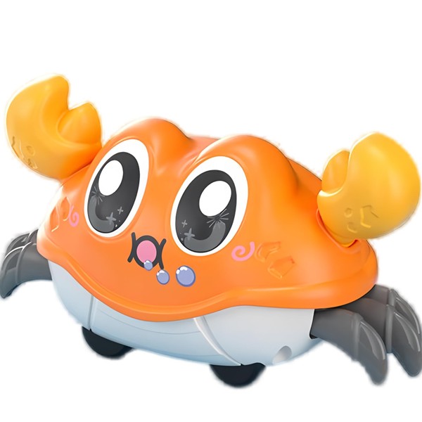 Crab Animal Press and Go Car Set for Toddlers,Fun Sliding