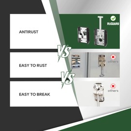 RVGUARD 4" RV Door Holder, Stainless Steel Bar, Heavy-Duty T-Style Door Catch for RV Camper Motorhome Trailer Van Doors