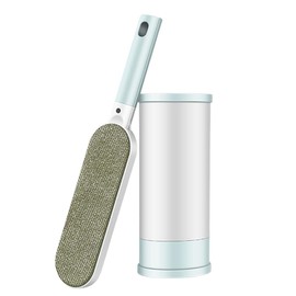 JoyArrive Double-Sided Pet Hair Removal Brush Better Than Lint Roller, Fur Removing Brush for Dogs & Cats, Lint Hair Brush for Furniture, Carpet Cleaning Brush, Loose Hairs Sticky Brush A (Blue)