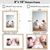 8x10 Picture Frame, Brass Brushed Thin Metal Aluminum Photo Frame