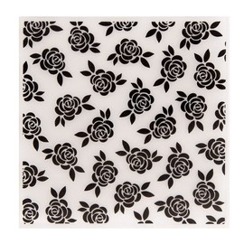 arriettycraft 15cm x 15cm Plastic Embossing Folders Flower Rose Card Making Scrapbooking Paper Craft