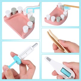 Doctor Kit for Kids, 18 Pcs Pretend Playset for Toddlers with Medical Storage Bag, Role Play Medical Toy for Girls Boys, Dress Up Toys