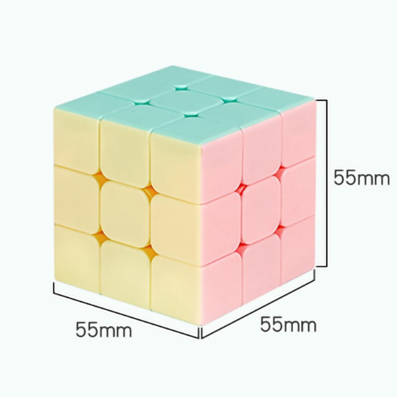 Shengshou Magic Puzzle Cube Pastel Colors, Stickerless No Stickers, Macaron
