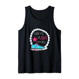 Chucks And Pearls 2025 Melanin African American Design Tank Top