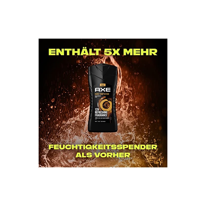 Axe Dark Temptation XL 3-in-1 Shower Gel & Shampoo for