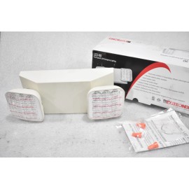 EXITRONIX LED-90 LED EMERGENCY LIGHT, WHITE THERMOPLASTIC, 120/277V, 60HZ