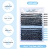 Lash Clusters D Curl 240 Pcs Individual Lashes 10D/20D/30D/40D Cluster