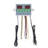 Dual Temperature Controller Waterproof Digital Thermostat with Data Storage for