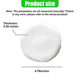 UHANBUT 8PCS 5 Inch Polishing Pad, Round Car Orbital Detailing Polishing Pad with Hook & Loop Design, Soft Microfiber Buffing Wheel for Vehicle Sealing Glaze, Waxing (5 Inch)