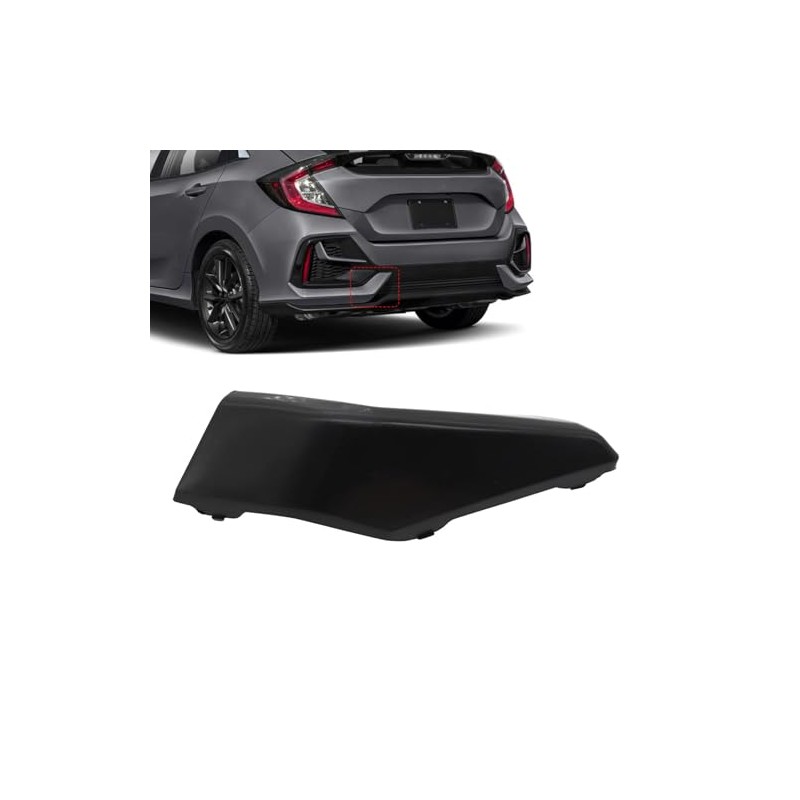 Hatchback - Tapa de gancho de remolque para parachoques trasero
