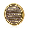 Sobriety AA Chip Sobriety Coin Year Sober Anniversary Triplate Recovery