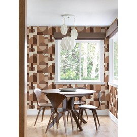 NuWallpaper x Very Gay Paint Boxanne Tan Peel and Stick Wallpaper, VGS6440