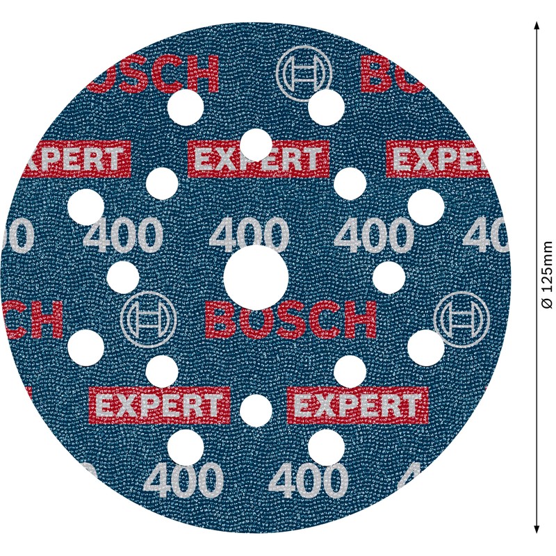 Bosch 6 x Expert O780 Film Sanding Disc, 125 mm