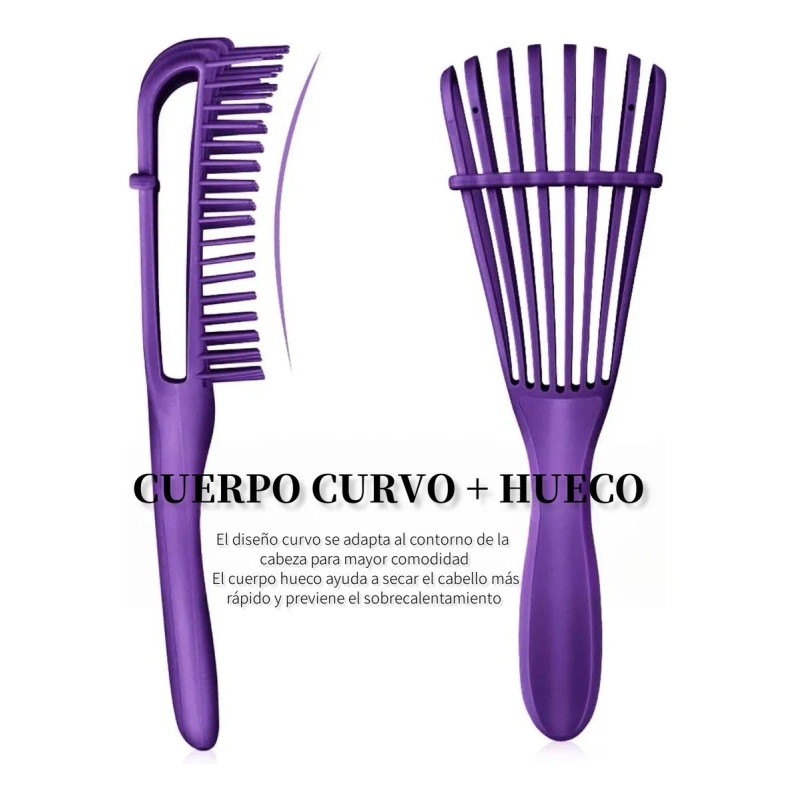 2pz Cepillo Para Cabello Desenredar El Cabello Rizado Mujere