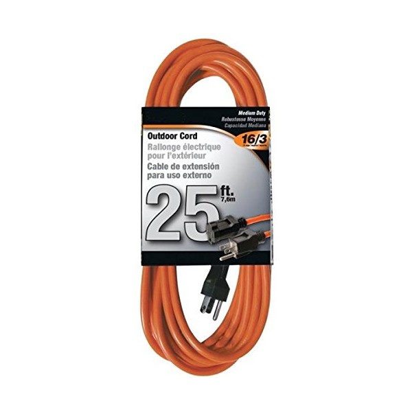 Rocky Mountain Cable Outdoor Extension Cord Orange 3 Prong -