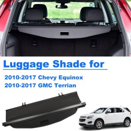 Liizoo For 10-17Chevy Equinox GMC Terrian Retractable Cargo Cover Rear Trunk Accessory
