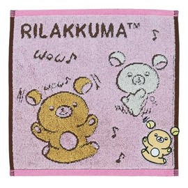 Marushin Handkerchief Rilakkuma Surprised Rilakkuma Girls Cute Bear Rirakkuma Character Towel Mini Towel Towel Handkerchief Cotton 6405018600