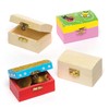 Baker Ross ET127 Mini Wooden Jewellery Box Treasure Chests, Creative