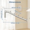 Alise Wall Mounted Drying Rack,Swivel Clothes Drying Rack Stainless Steel,Space
