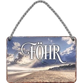 schilderkreis24 Tin Signs Collection 18 x 12 cm Popular Holiday Places: (Föhr)