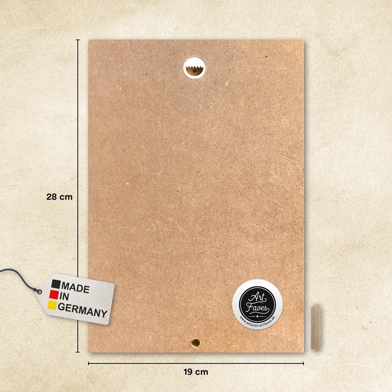 ARTFAVES® Wooden Sign with Saying ‘Ich mag bekloppte Menschen’ |