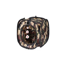 Lancer Tactical Portable Airsoft Target Tent-Black-Non Lethal BB Shooting Target (Camo Small, Double Nylon Polyester w/ 3 Targets)
