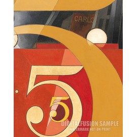 Digital Fusion Prints I Saw The Figure 5 in Gold (1928) - Charles Demuth Print 24"x28" (Unframed) Printed with 200 Year Archival Inks