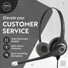 INNOTALK - RJ9 Superb Binaural Office Phone Headset & QD