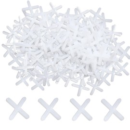 IGXX 500 Pieces Tile Spacers, 3mm Tile Spacers, Decorative Tiles, Plastic Cross Spacers for Wall and Floor Tiles, White Tile Spacers