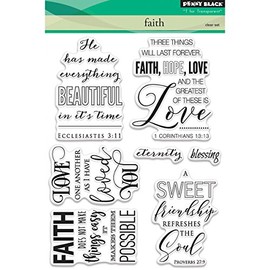 Penny Black Faith Clear Stamps, 5"X7"