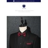 HISDERN Men's Bowtie, One-Touch Bowtie, with Chief, Adult, Weddings, Hook