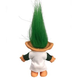 Lucky Troll Dolls,Vintage Troll Dolls Chromatic Adorable for Collections, School Project, Arts and Crafts, Party Favors - 7.5" Tall Green(Include The Length of Hair)