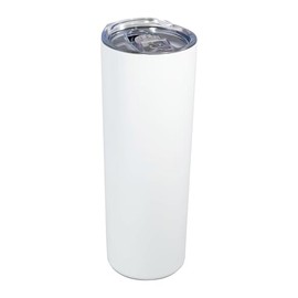 Termo Skinny de Acero Inoxidable de 20 oz (591 ml) (Blanco)