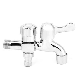 G1/2in Copper Multifunctional Dual Use Quick Open Faucet Washing Machine Mop Pool Water Tap