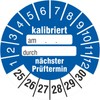 50 Test Labels Calibrated Next Test Date 30 mm for