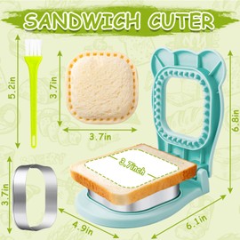 Nifogo Uncrustable Sandwich Cutter Maker, Large Sandwich Cutter and Sealer for Kids Lunch Breakfast